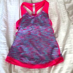 2 for $15 Cute girls workout top with built in sports bra.